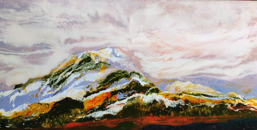 刘烽作品《春山无限清》